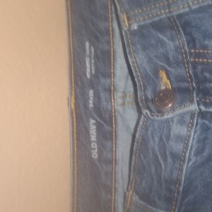 Old navy blue jeans